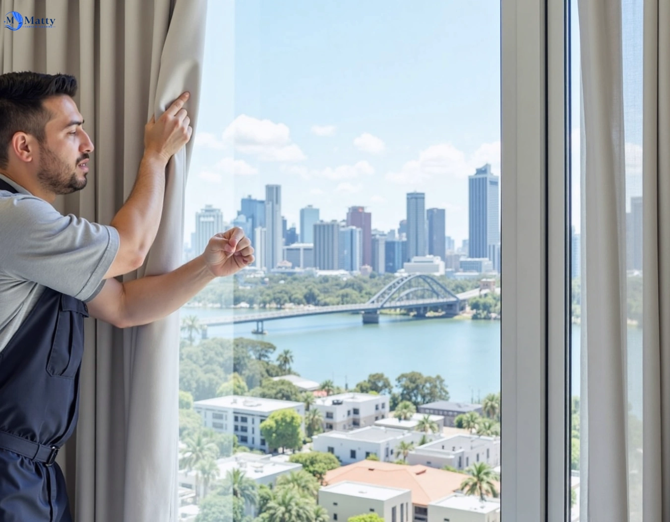 Professional curtain steam cleaning service tecoma-vic QLD by Matty Curtain Cleaning