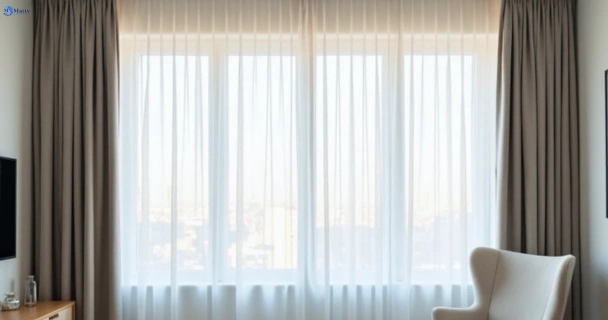 Freshly steam cleaned curtains in tecoma-vic QLD